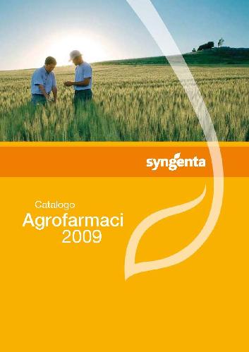 La copertina del nuovo catalogo agrofarmaci Syngenta 2009